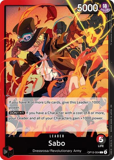 Sabo (004) (Carrying On His Will) Near Mint