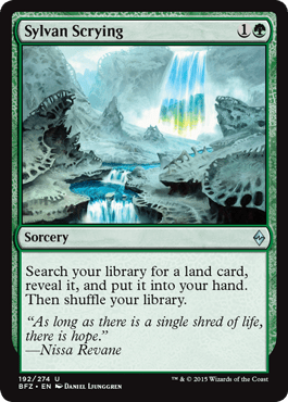 Sylvan Scrying (Battle for Zendikar) Near Mint - Nick Nack's Full Frontal Attack