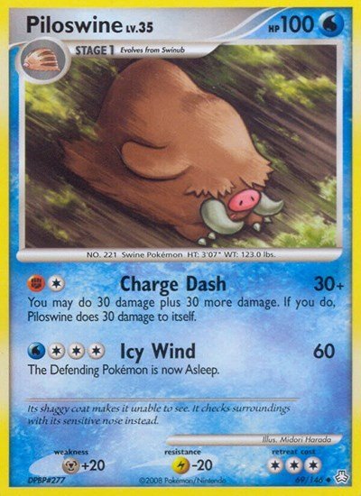 Piloswine (Legends Awakened) Near Mint - Nick Nack's Full Frontal Attack