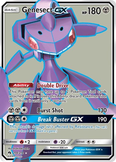 Genesect GX (Full Art) (SM - Lost Thunder) Near Mint Holofoil