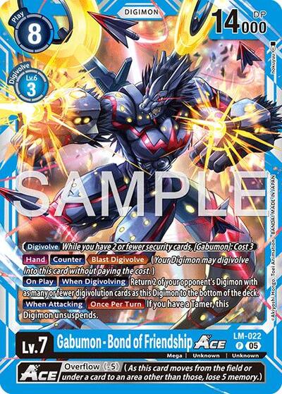 Gabumon Bond of Friendship ACE (Reprint) (Advanced Booster Digimon Generation) Near Mint - Nick Nack's Full Frontal Attack