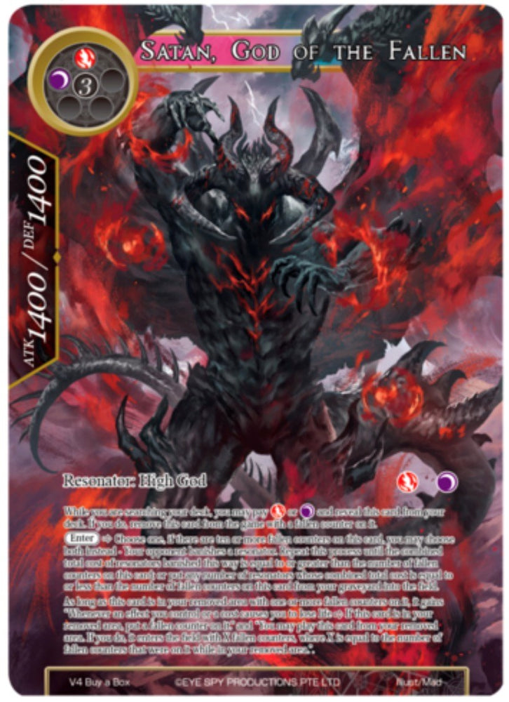 Satan, God of the Fallen (V4 Buy a Box) [Promo Cards]