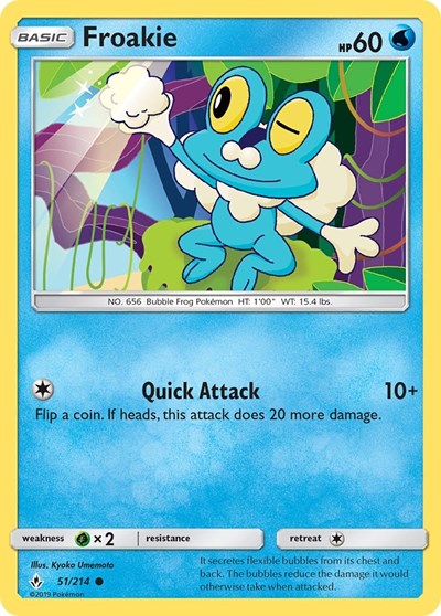 Froakie (SM - Unbroken Bonds) Near Mint