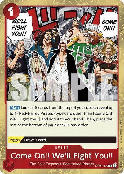 Come On!! We'll Fight You!! (Emperors in the New World) Near Mint Foil - Nick Nack's Full Frontal Attack