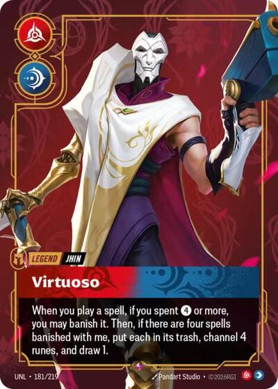 Jhin Virtuoso (Unleashed) Near Mint Foil
