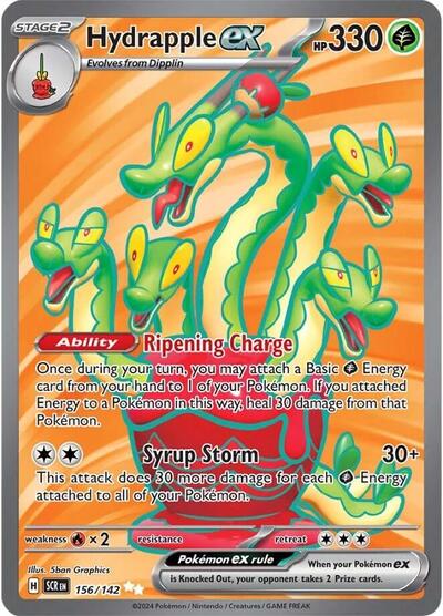 Hydrapple ex - 156 (SV07: Stellar Crown) Near Mint Holofoil