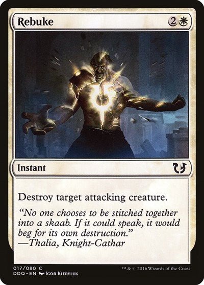 Rebuke (Duel Decks: Blessed vs Cursed) Near Mint - Nick Nack's Full Frontal Attack