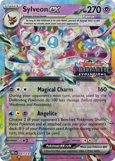 Sylveon ex - 041/131 (Prismatic Evolutions Stamp) (Miscellaneous Cards & Products) Near Mint Holofoil