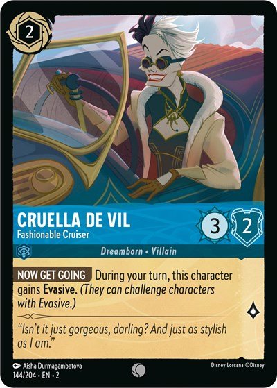 Cruella De Vil - Fashionable Cruiser (Rise of the Floodborn) Near Mint - Nick Nack's Full Frontal Attack