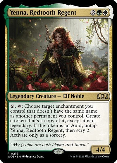 Yenna, Redtooth Regent (Wilds of Eldraine) Near Mint - Nick Nack's Full Frontal Attack