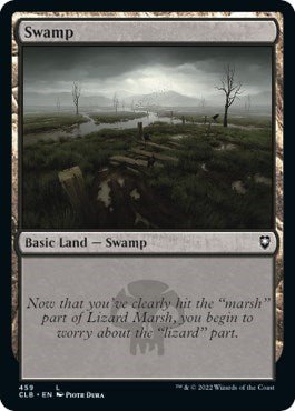Swamp (459) (Commander Legends: Battle for Baldur's Gate) Near Mint Foil - Nick Nack's Full Frontal Attack