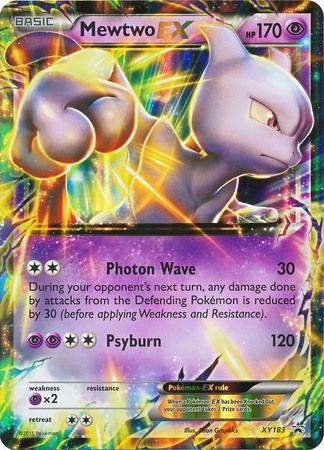 Mewtwo EX (XY183) (Tarjeta Jumbo) [XY: Black Star Promos]