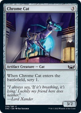Chrome Cat (Streets of New Capenna) Near Mint - Nick Nack's Full Frontal Attack