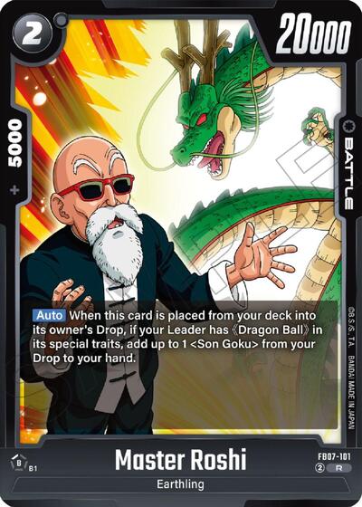 Master Roshi (Wish For Shenron) Near Mint Holofoil - Nick Nack's Full Frontal Attack