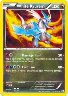 White Kyurem - 102/149 (BW Boundaries Crossed) (Deck Exclusives) Medium Play Holofoil