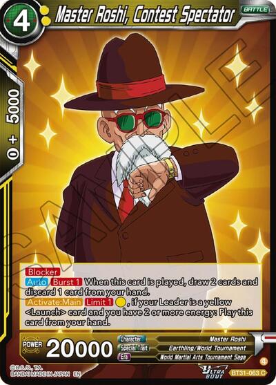 Master Roshi, Contest Spectator (Impact Beyond Dimensions) Near Mint - Nick Nack's Full Frontal Attack