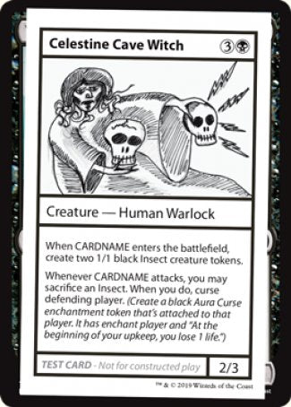 Celestine Cave Witch (Édition 2021) [Mystery Booster Playtest Cards] 