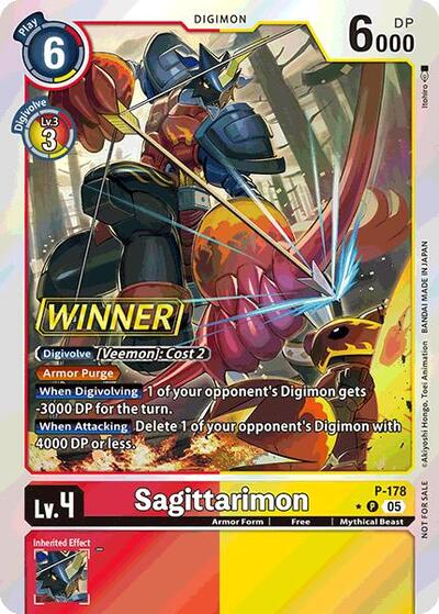 Sagittarimon (Store Tournament 2025 Vol.2 Winner Pack) (Digimon Promotion Cards) Near Mint Foil
