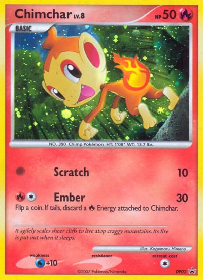 Chimchar (Diamond and Pearl Promos) Light Play Holofoil