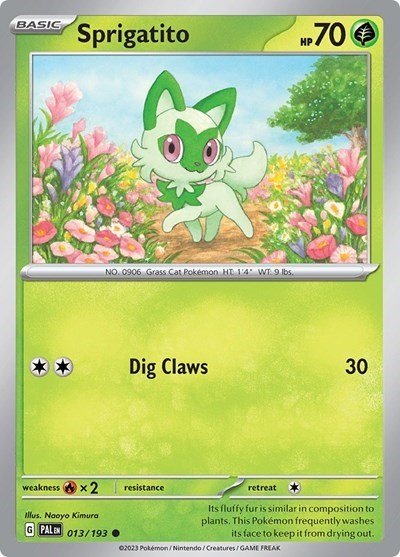 Sprigatito - 013/193 (Summer 2023 Collector Chest) (Miscellaneous Cards & Products) Near Mint Holofoil - Nick Nack's Full Frontal Attack