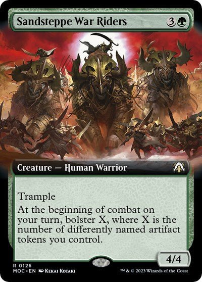 Sandsteppe War Riders (Extended Art) (Commander: March of the Machine) Near Mint - Nick Nack's Full Frontal Attack