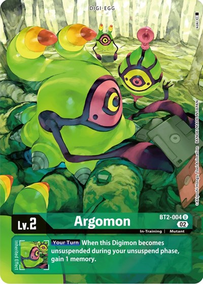 Argomon BT2-004 (Alternate Art) (Starter Deck 14: Beelzemon Advanced Deck Set) Near Mint Foil