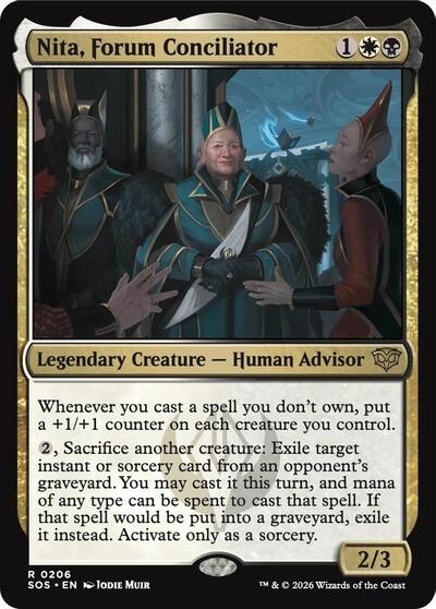 Nita, Forum Conciliator (Secrets of Strixhaven) Near Mint - Nick Nack's Full Frontal Attack