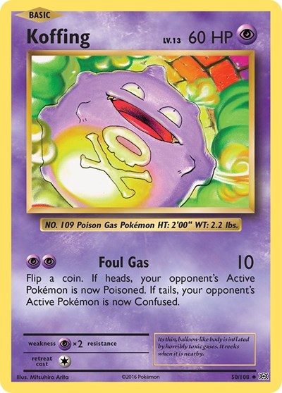 Koffing (XY - Evolutions) Near Mint Reverse Holofoil