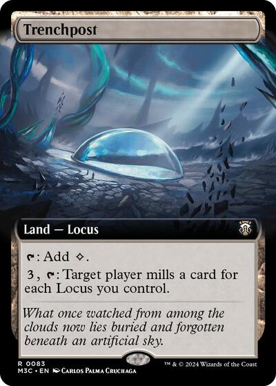 Trenchpost (Extended Art) (Commander: Modern Horizons 3) Near Mint - Nick Nack's Full Frontal Attack