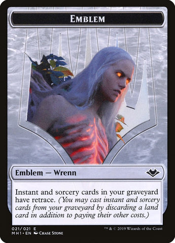 Elemental (008) // Wrenn and Six Emblem (021) Double-Sided Token [Modern Horizons Tokens]