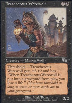 Treacherous Werewolf (Judgment) Light Play Foil - Nick Nack's Full Frontal Attack