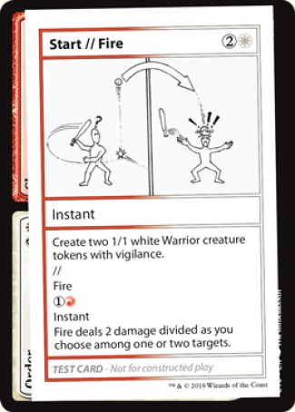 Start // Fire (Édition 2021) [Mystery Booster Playtest Cards] 