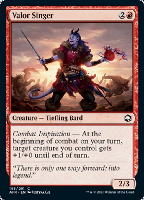 Valor Singer (Adventures in the Forgotten Realms) Near Mint - Nick Nack's Full Frontal Attack