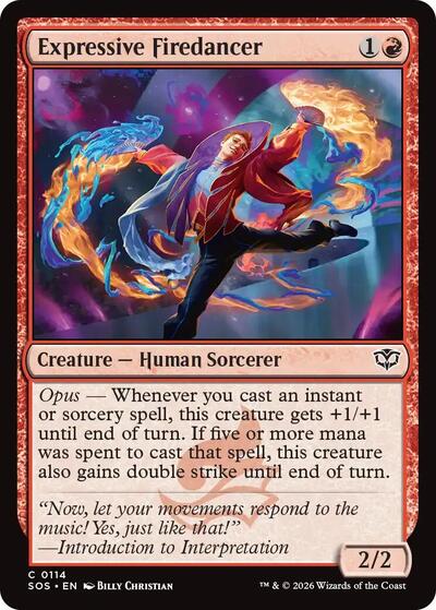 Expressive Firedancer (Secrets of Strixhaven) Near Mint - Nick Nack's Full Frontal Attack