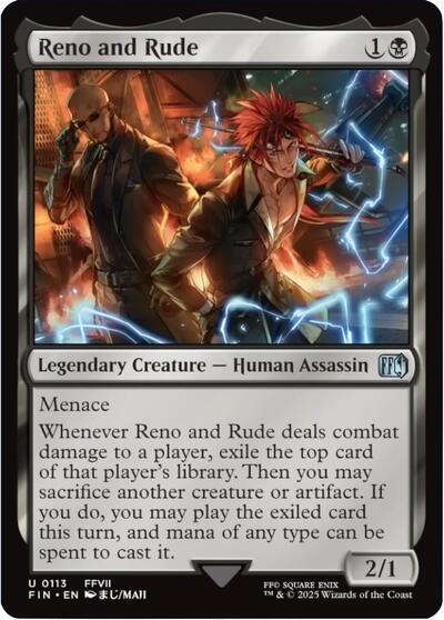 Reno and Rude (Universes Beyond: FINAL FANTASY) Near Mint - Nick Nack's Full Frontal Attack