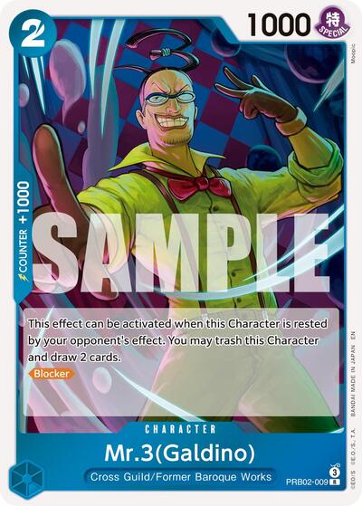 Mr.3(Galdino) (Premium Booster -The Best- Vol. 2) Near Mint Foil
