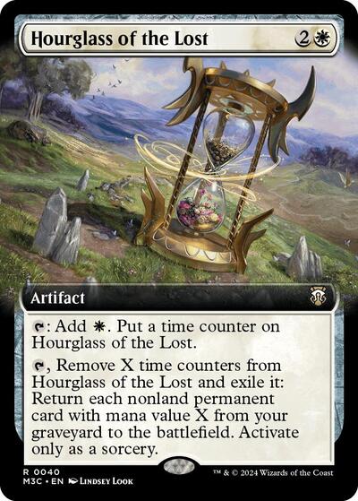 Hourglass of the Lost (Extended Art) (Ripple Foil) (Commander: Modern Horizons 3) Near Mint Foil - Nick Nack's Full Frontal Attack