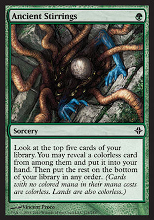 Ancient Stirrings (Rise of the Eldrazi) Light Play