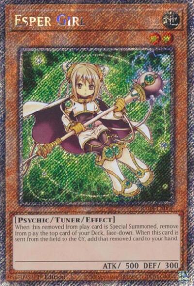 Esper Girl (Platinum Secret Rare) (Quarter Century Stampede) Near Mint 1st Edition