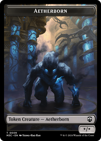 Aetherborn (Ripple Foil) // Thopter Double-Sided Token [Modern Horizons 3 Commander Tokens]