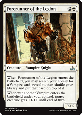 Forerunner of the Legion (Rivals of Ixalan) Near Mint - Nick Nack's Full Frontal Attack