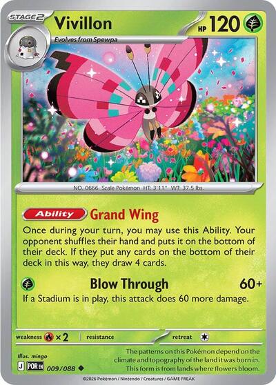 Vivillon (ME03: Perfect Order) Near Mint - Nick Nack's Full Frontal Attack