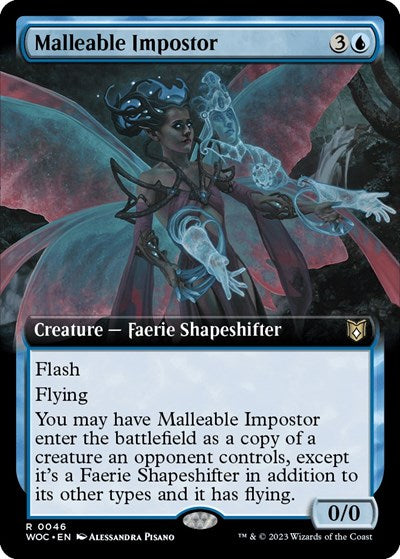 Malleable Impostor (Extended Art) (Commander: Wilds of Eldraine) Near Mint