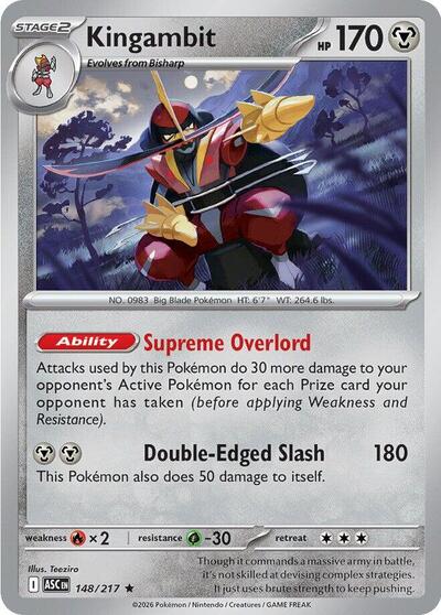 Kingambit (ME: Ascended Heroes) Near Mint Holofoil - Nick Nack's Full Frontal Attack