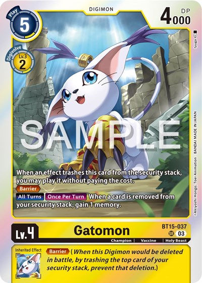 Gatomon (Exceed Apocalypse) Near Mint Foil