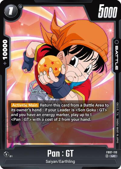 Pan : GT (Wish For Shenron) Near Mint - Nick Nack's Full Frontal Attack