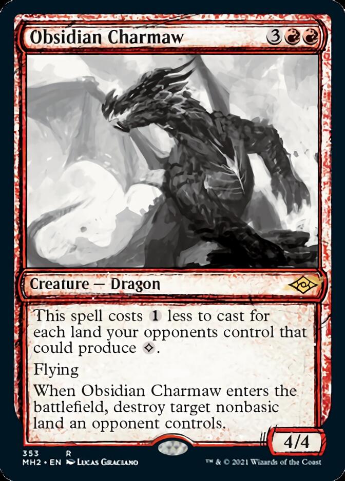 Charmaw de obsidiana (boceto) [Modern Horizons 2] 