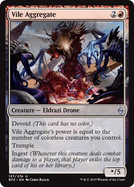 Vile Aggregate (Battle for Zendikar) Near Mint - Nick Nack's Full Frontal Attack