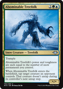 Abominable Treefolk (Modern Horizons) Near Mint - Nick Nack's Full Frontal Attack