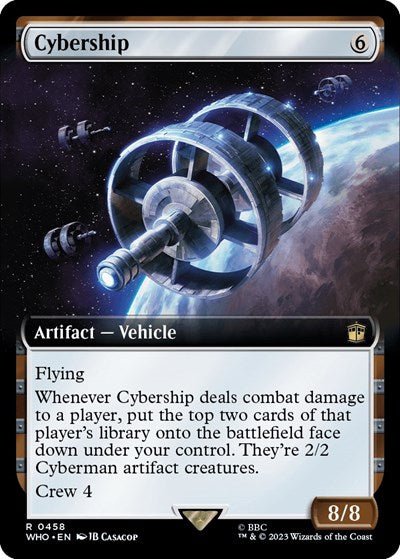 Cybership (Extended Art) (Universes Beyond: Doctor Who) Near Mint Foil - Nick Nack's Full Frontal Attack